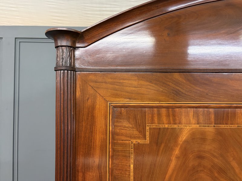 Georgian Inlaid Mahogany Linen Press - Image 3