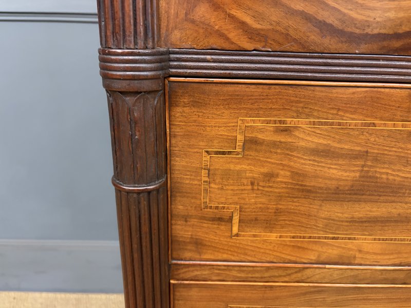Georgian Inlaid Mahogany Linen Press - Image 6