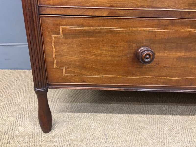 Georgian Inlaid Mahogany Linen Press - Image 19