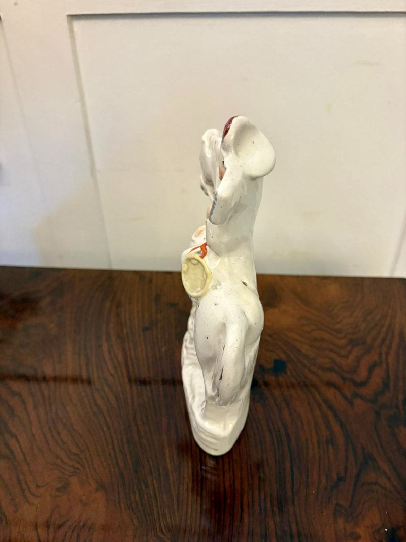 Antique Victorian Staffordshire Equestrian Figure of Joan of Arc - Image 3