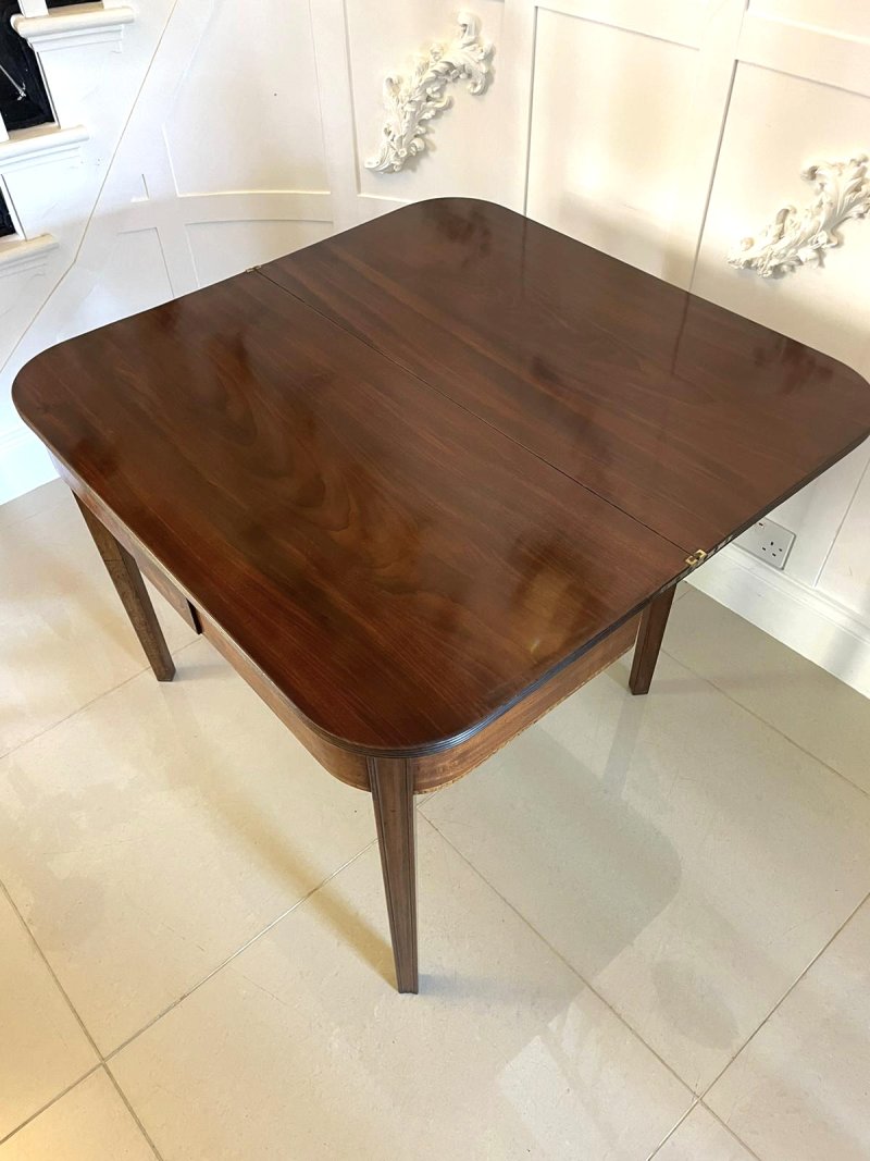 Antique George III Quality Mahogany Tea/Side Table - Image 6