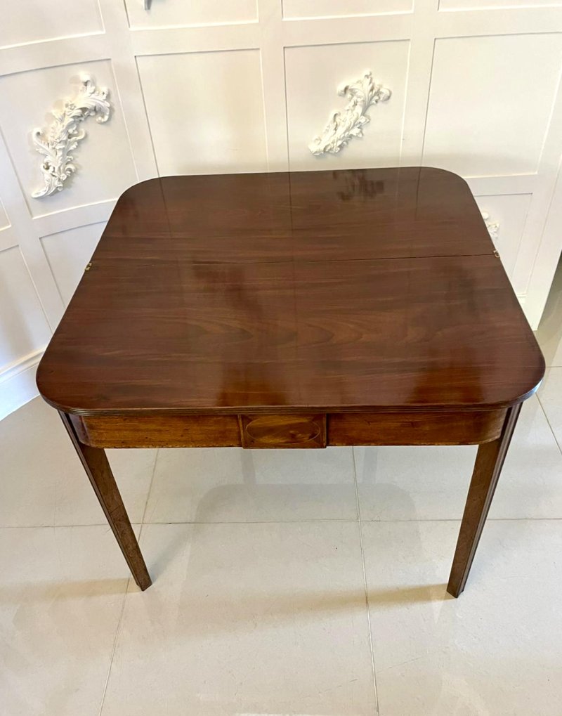 Antique George III Quality Mahogany Tea/Side Table - Image 5