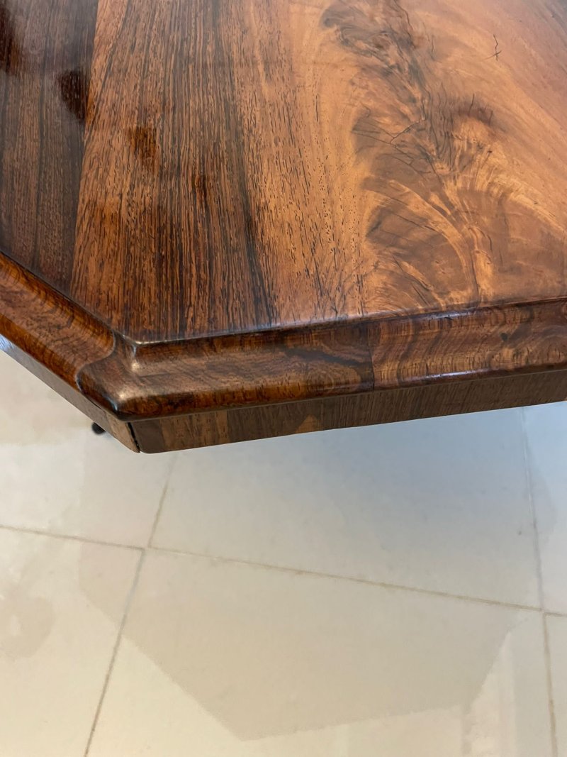 Outstanding Quality Large Antique Early Victorian Rosewood Centre/Dining Table by Gillows - Image 12