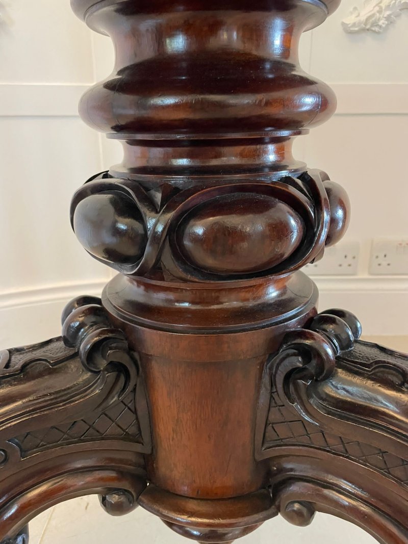 Outstanding Quality Large Antique Early Victorian Rosewood Centre/Dining Table by Gillows - Image 21