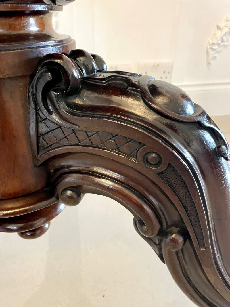 Outstanding Quality Large Antique Early Victorian Rosewood Centre/Dining Table by Gillows - Image 16