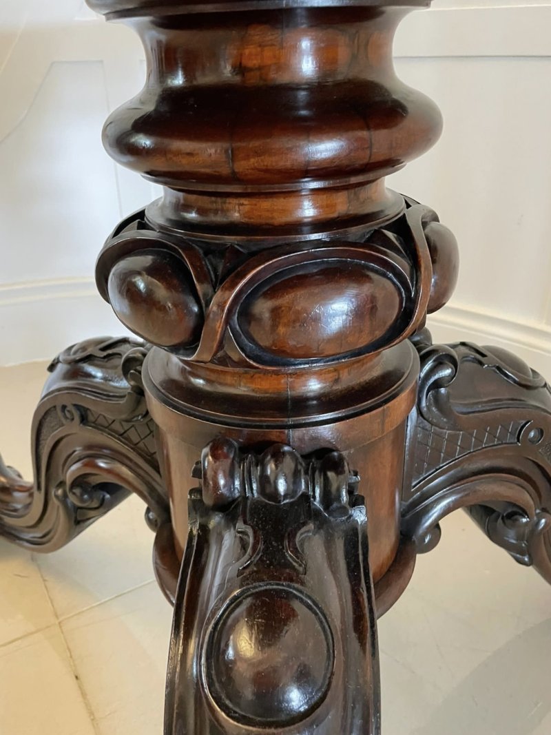 Outstanding Quality Large Antique Early Victorian Rosewood Centre/Dining Table by Gillows - Image 18
