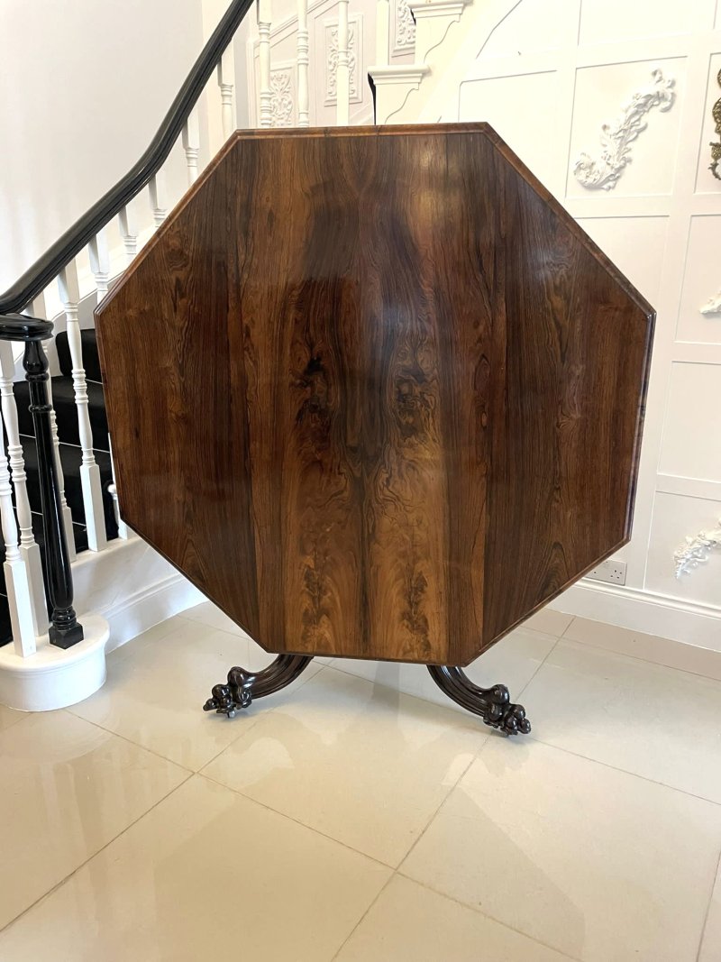 Outstanding Quality Large Antique Early Victorian Rosewood Centre/Dining Table by Gillows