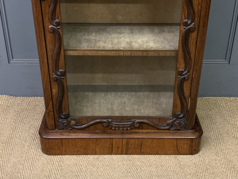 Victorian Rosewood Bookcase Cabinet by James Winter - Image 3