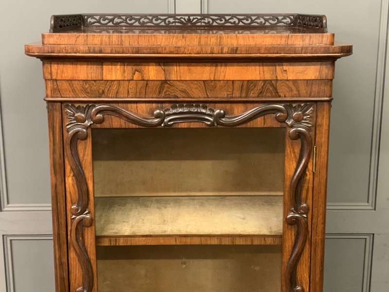 Victorian Rosewood Bookcase Cabinet by James Winter - Image 4