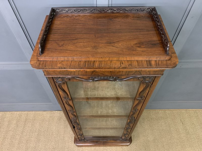 Victorian Rosewood Bookcase Cabinet by James Winter - Image 5