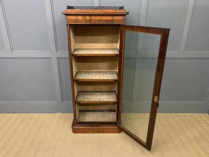 Victorian Rosewood Bookcase Cabinet by James Winter - Image 7
