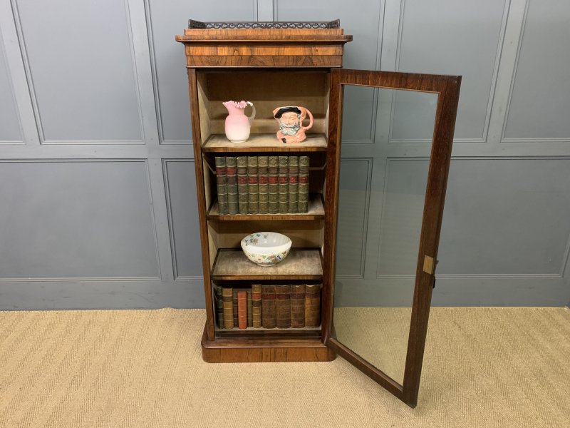 Victorian Rosewood Bookcase Cabinet by James Winter - Image 14