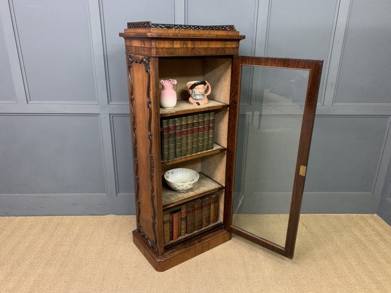 Victorian Rosewood Bookcase Cabinet by James Winter - Image 12