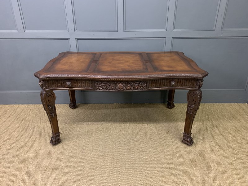 Chippendale Style Carved Mahogany Writing Table - Image 20