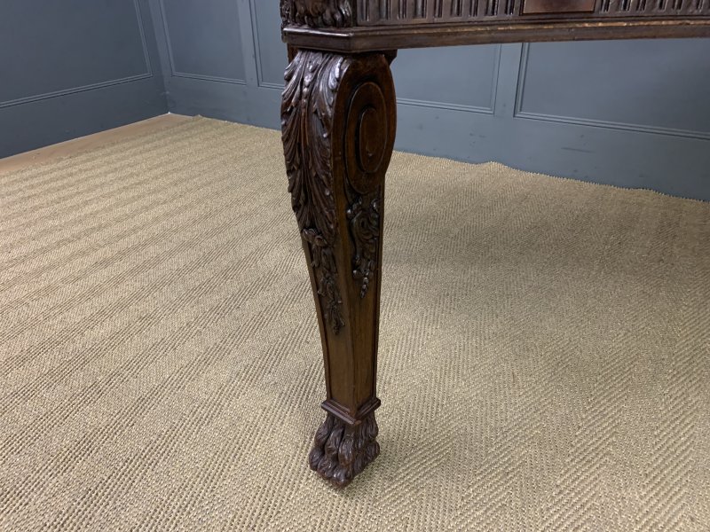Chippendale Style Carved Mahogany Writing Table - Image 19