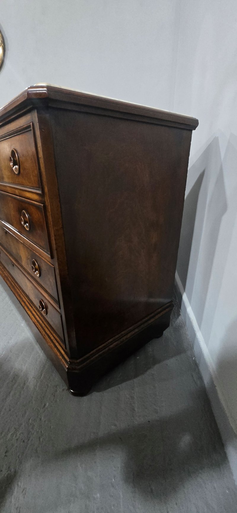 Superb French Walnut Commode Chest of Drawers - Image 6