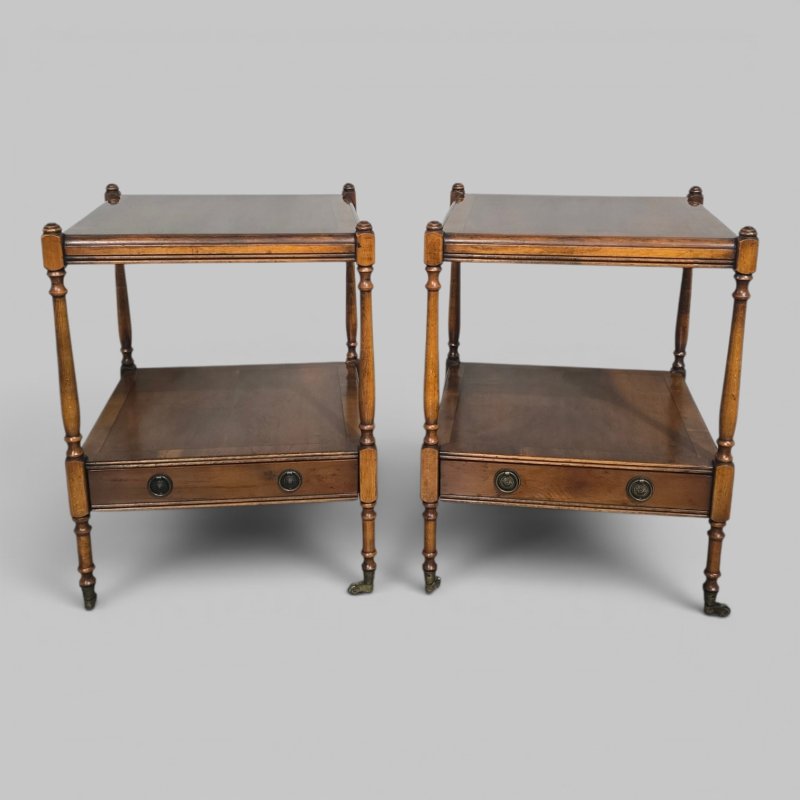 Excellent Pair Regency Lamp Tables