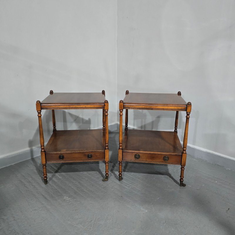 Excellent Pair Regency Lamp Tables - Image 2