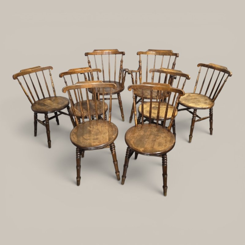 Super Set Eight Kitchen Farmhouse Chairs