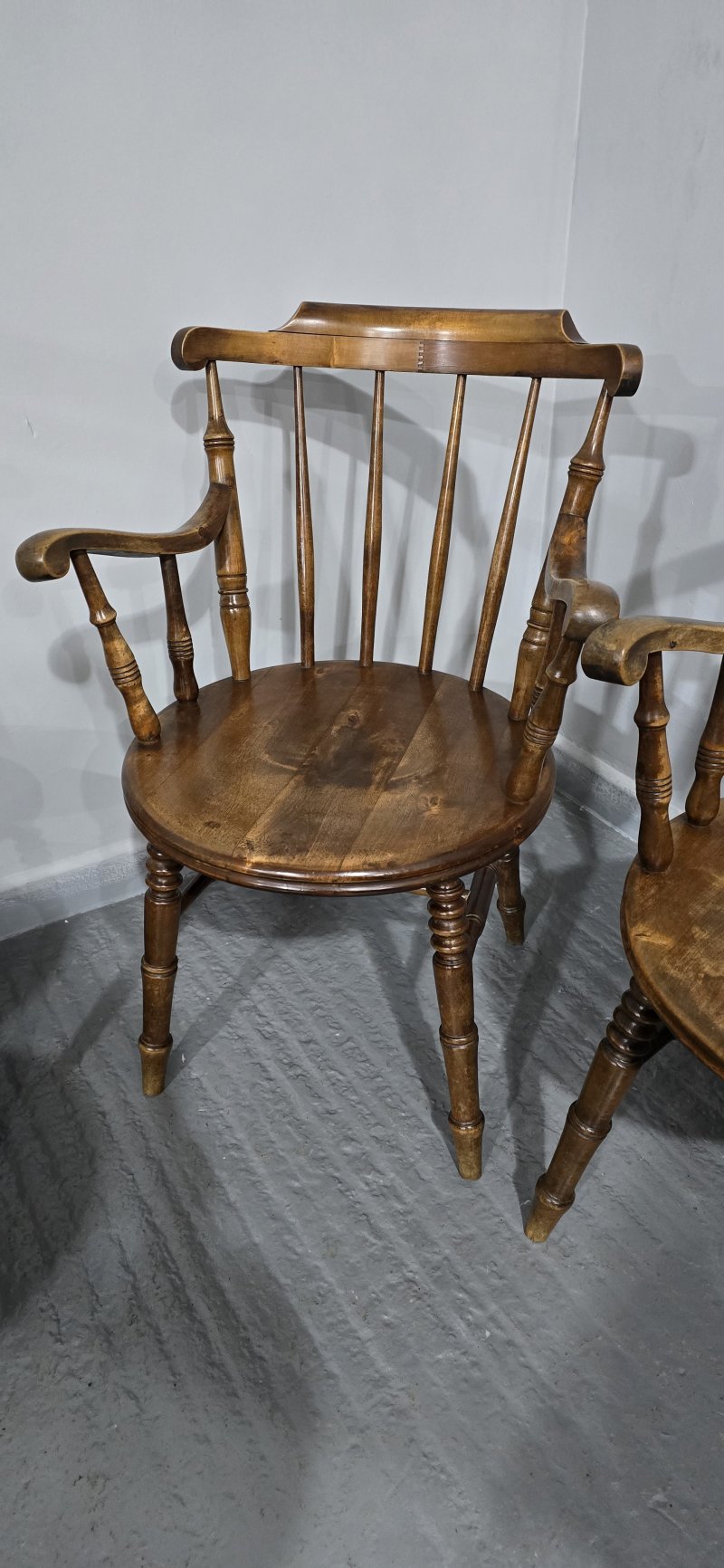 Super Set Eight Kitchen Farmhouse Chairs - Image 6
