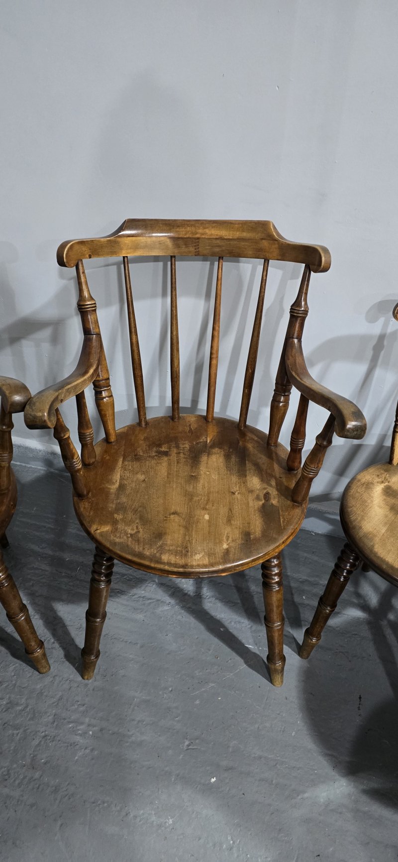 Super Set Eight Kitchen Farmhouse Chairs - Image 11