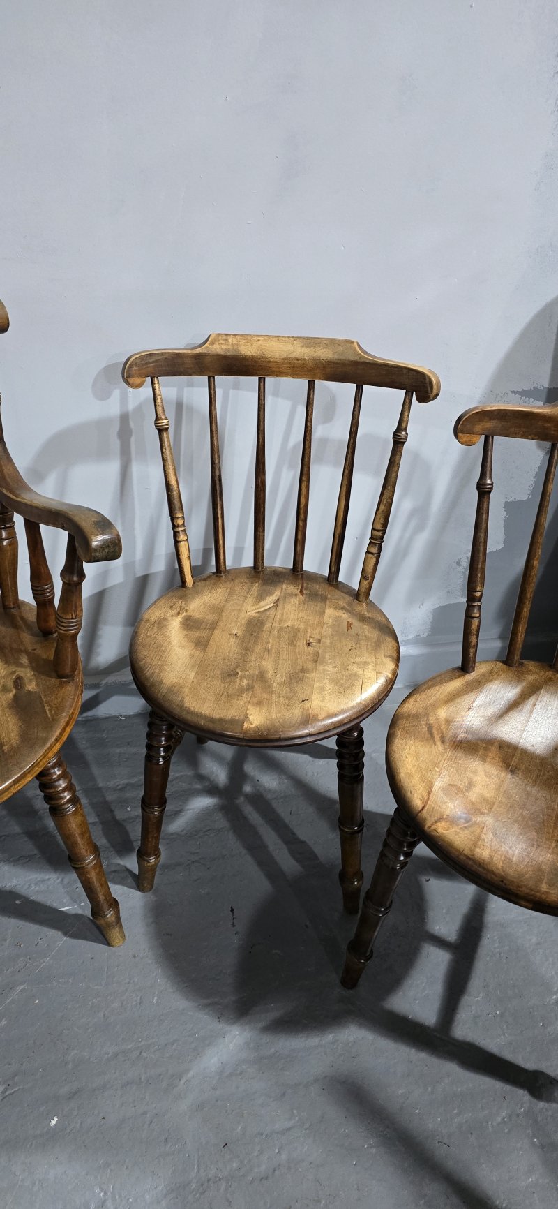 Super Set Eight Kitchen Farmhouse Chairs - Image 12