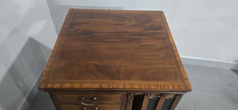 Mahogany Revolving Bookcase by Maples - Image 3