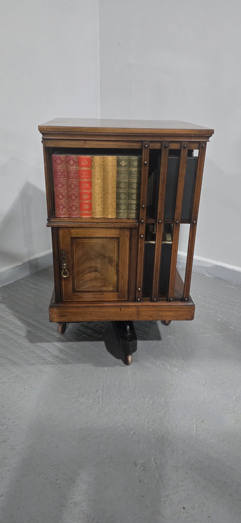Mahogany Revolving Bookcase by Maples - Image 6