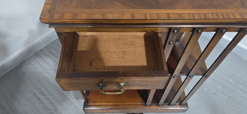 Mahogany Revolving Bookcase by Maples - Image 9