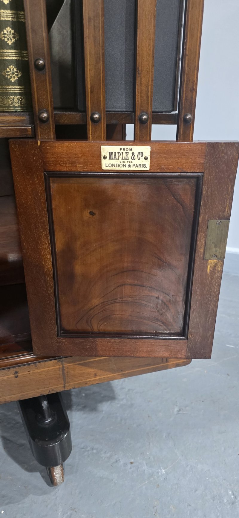 Mahogany Revolving Bookcase by Maples - Image 8