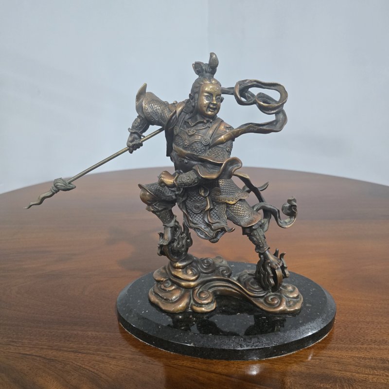 Bronze Sculpture 'Ne Zha' - Image 2