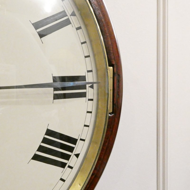 Georgian Twin Fusee Wall Clock by James Murray of London - Image 5