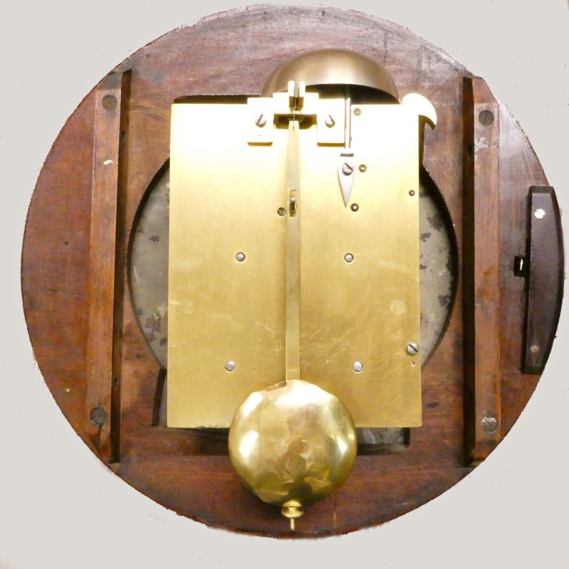 Georgian Twin Fusee Wall Clock by James Murray of London - Image 7