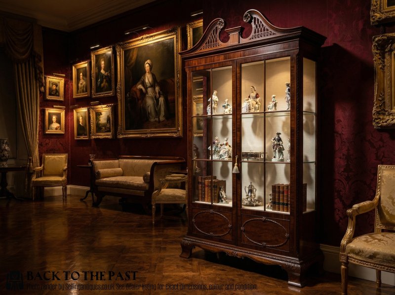 Chippendale Style Mahogany Display Cabinet - Image 2