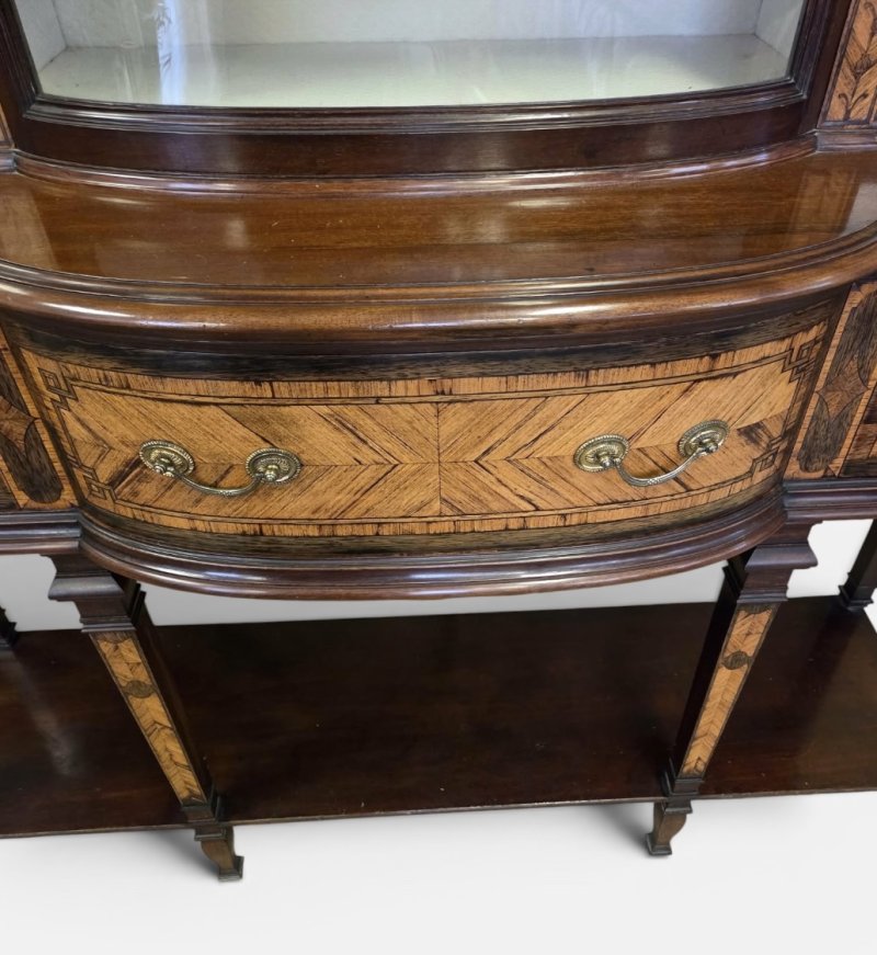Gillows Inlaid Mahogany Display Cabinet - Image 2