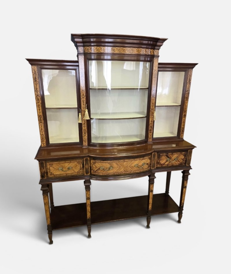 Gillows Inlaid Mahogany Display Cabinet - Image 4