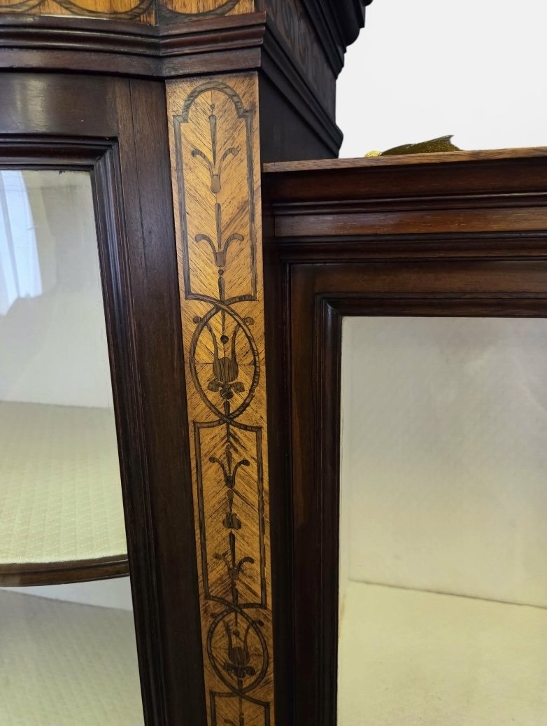 Gillows Inlaid Mahogany Display Cabinet - Image 5