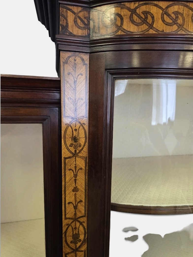 Gillows Inlaid Mahogany Display Cabinet - Image 6