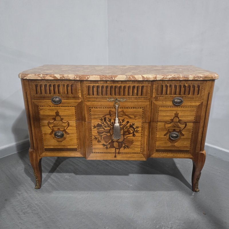 Superb French Inlaid Commode Chest of Drawers - Image 2