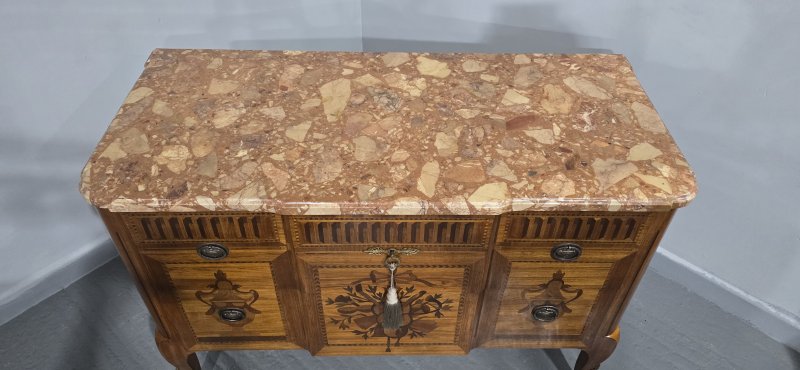 Superb French Inlaid Commode Chest of Drawers - Image 5