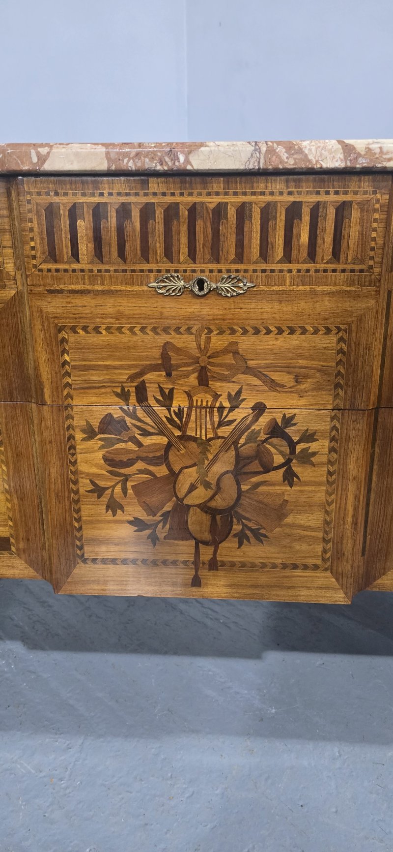 Superb French Inlaid Commode Chest of Drawers - Image 10