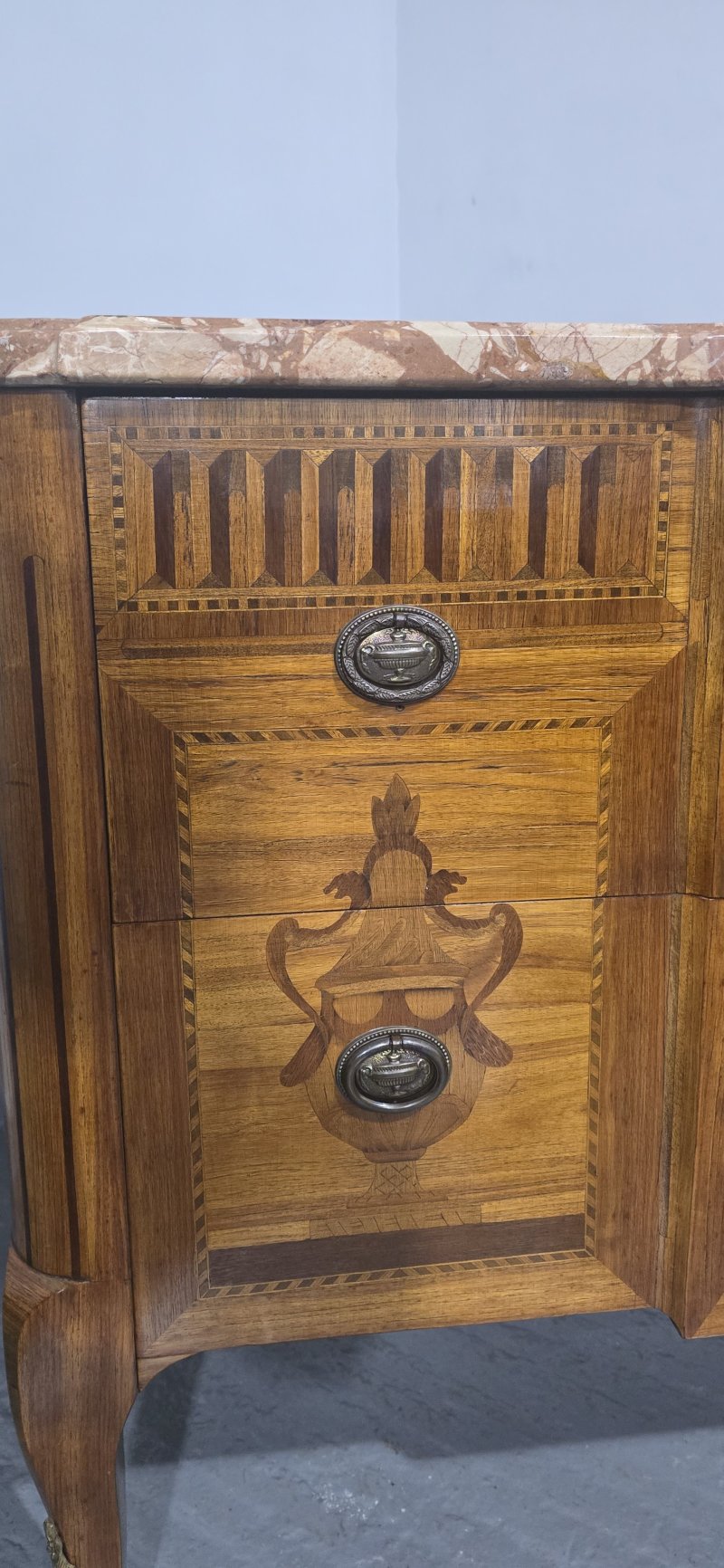 Superb French Inlaid Commode Chest of Drawers - Image 9