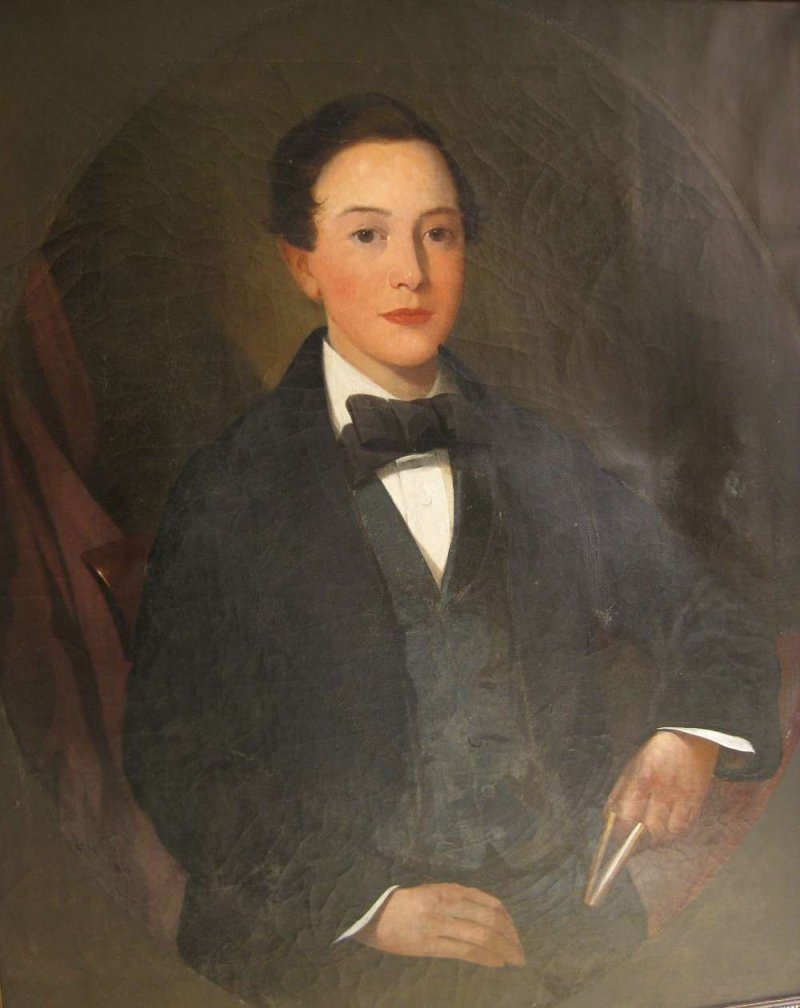 Large Victorian portrait of a young gentleman - Image 4