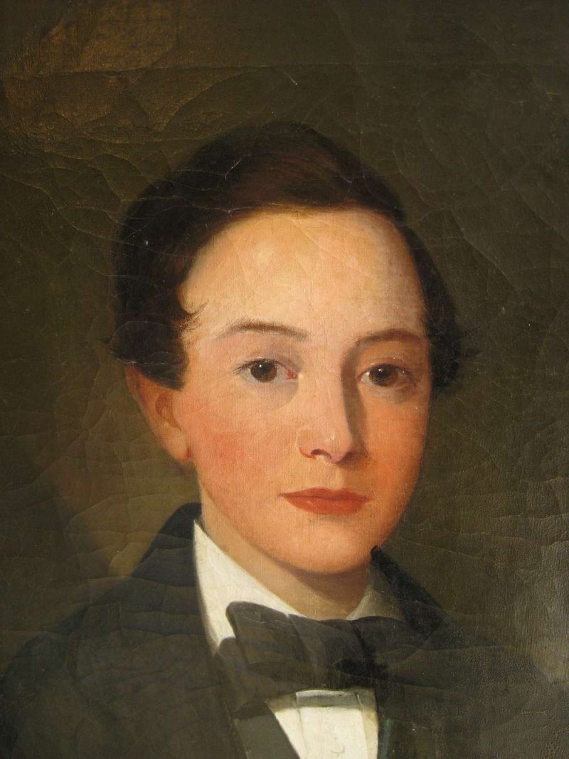 Large Victorian portrait of a young gentleman - Image 5