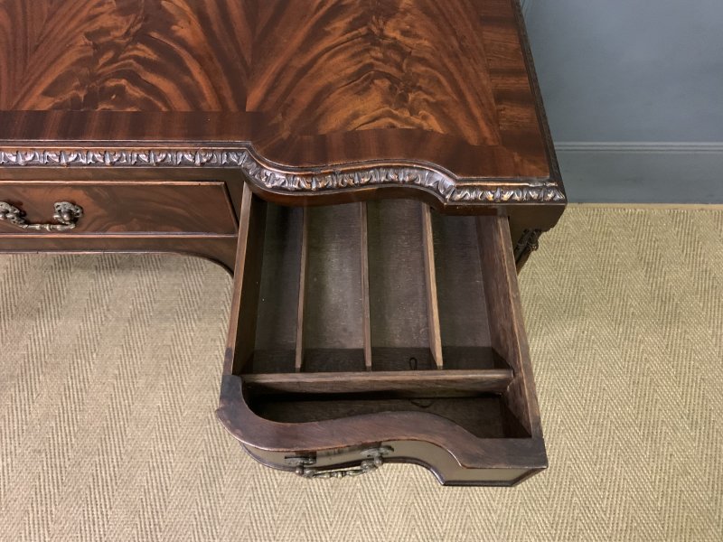 Chippendale Style Flame Mahogany Writing Desk - Image 2