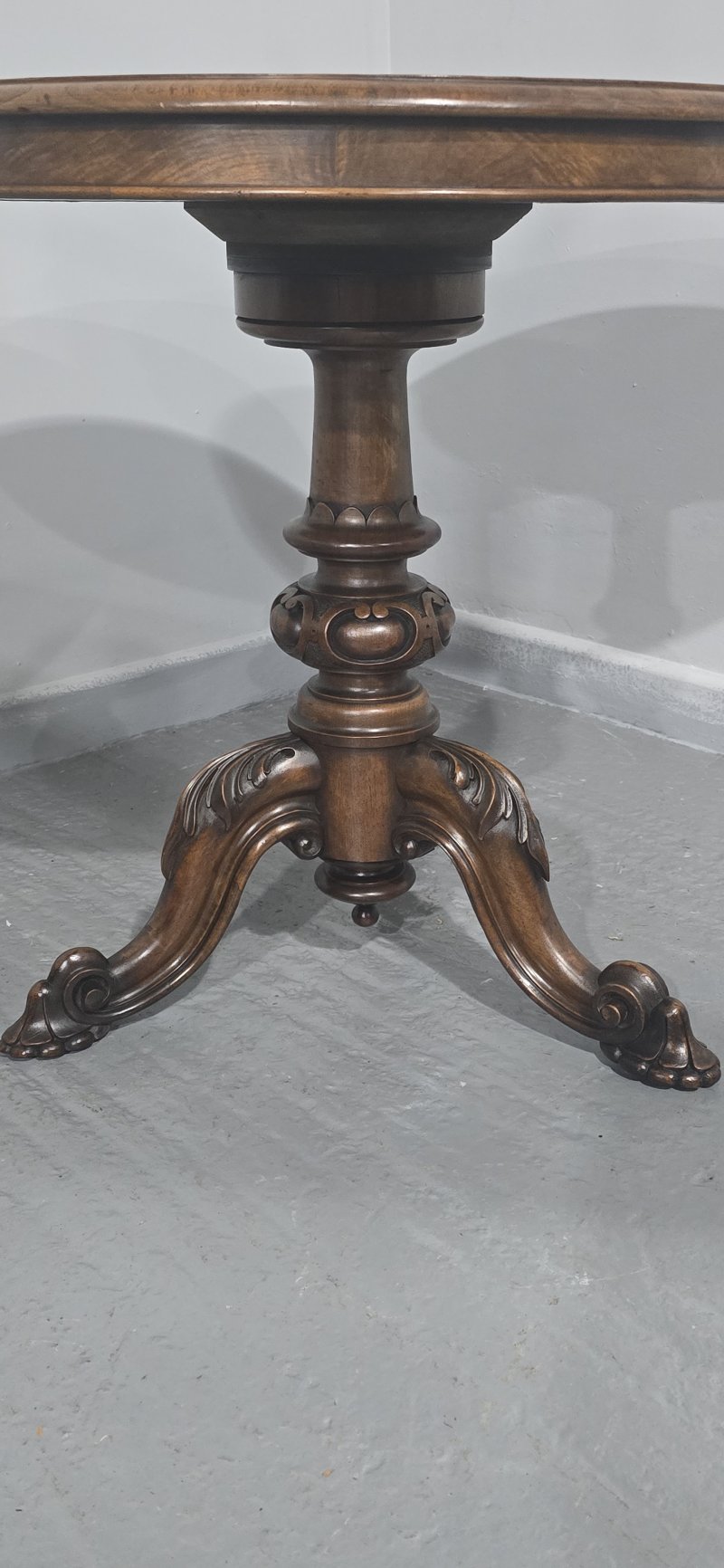 Victorian Walnut Swivel Library Table - Image 6