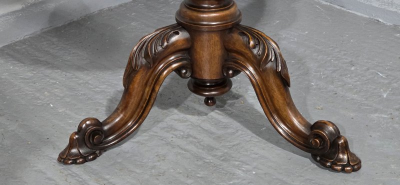 Victorian Walnut Swivel Library Table - Image 8