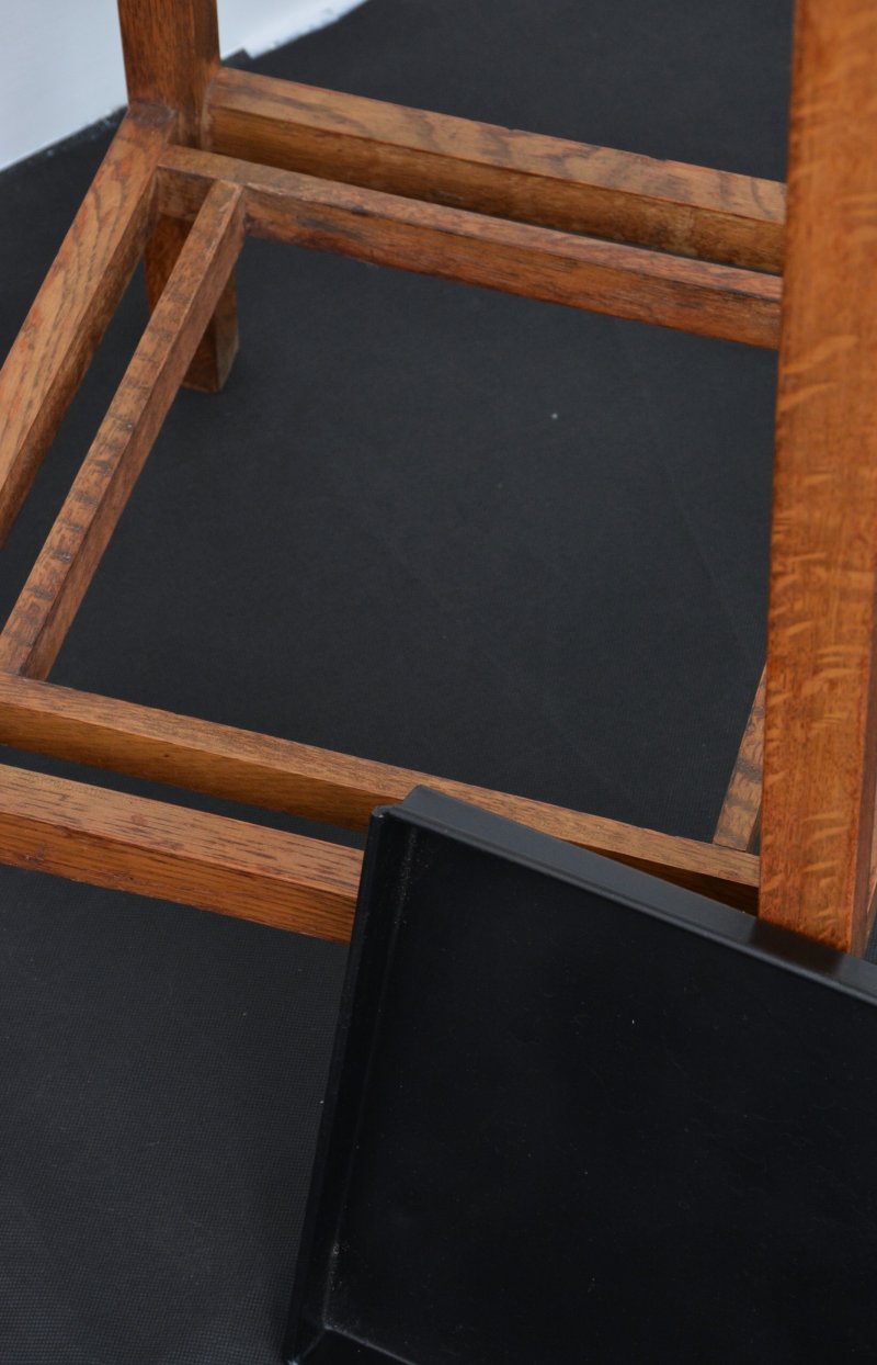 English Arts and Crafts Oak Coat Stand by Astrola - Image 11