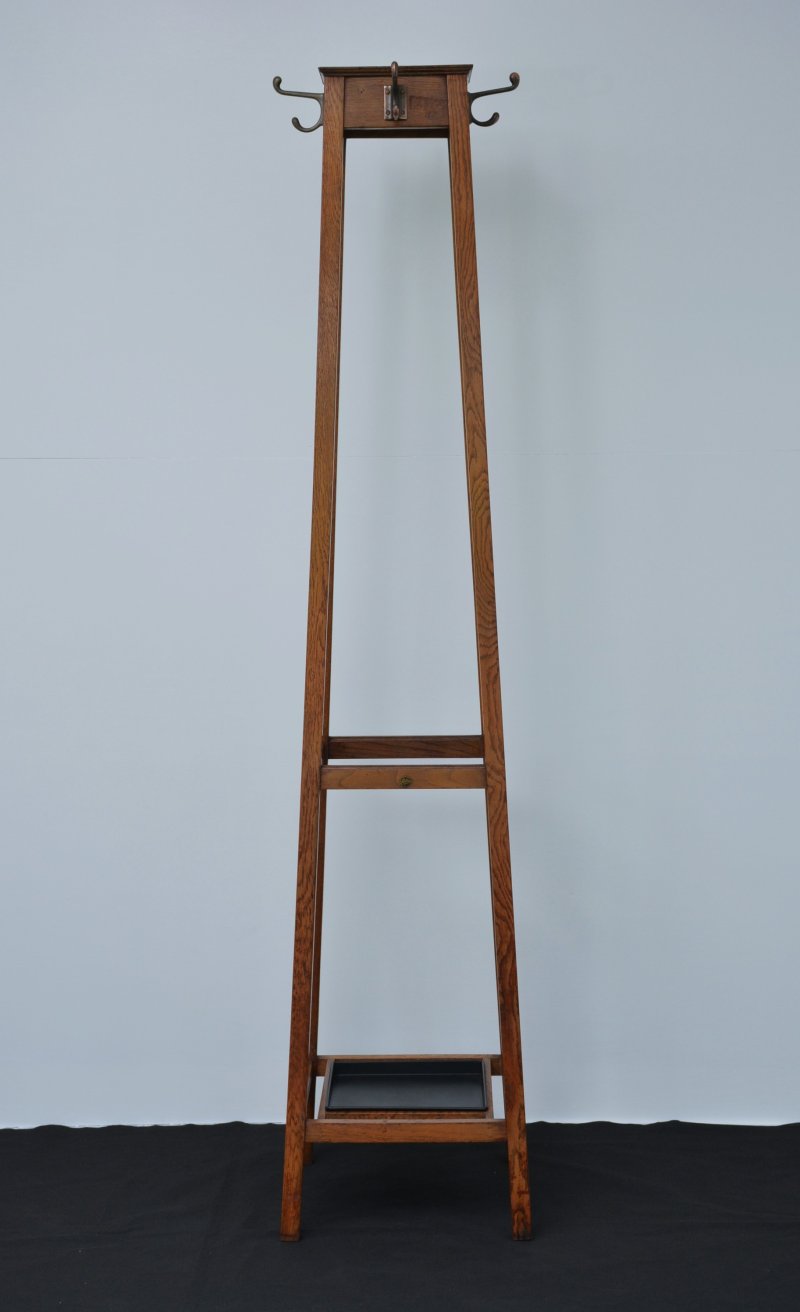 English Arts and Crafts Oak Coat Stand by Astrola - Image 14