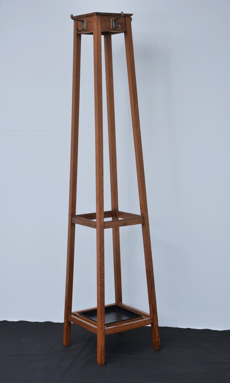 English Arts and Crafts Oak Coat Stand by Astrola - Image 18